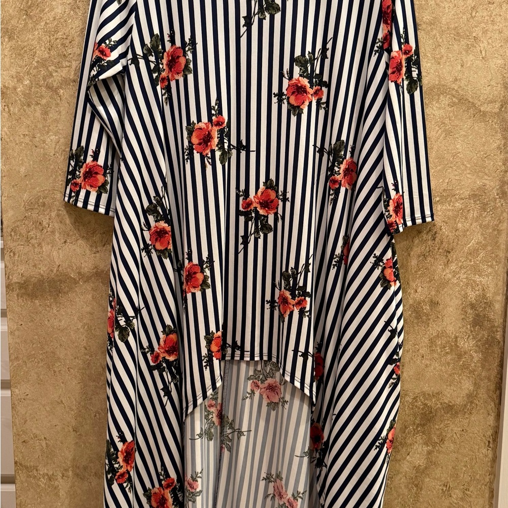 Floral Striped Women's Top